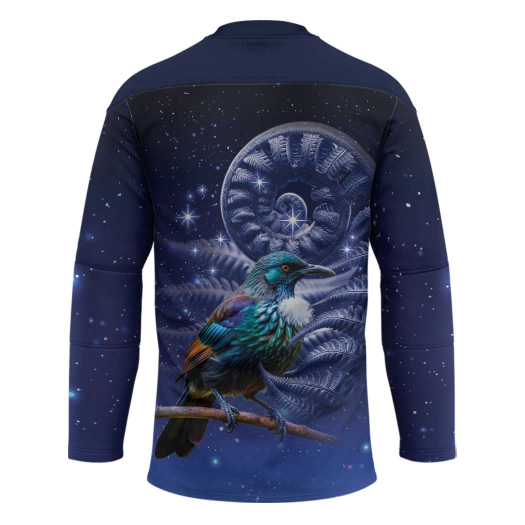 Tui Bird Matariki Galaxy Hockey Jersey Koru Silver Fern Aotearoa