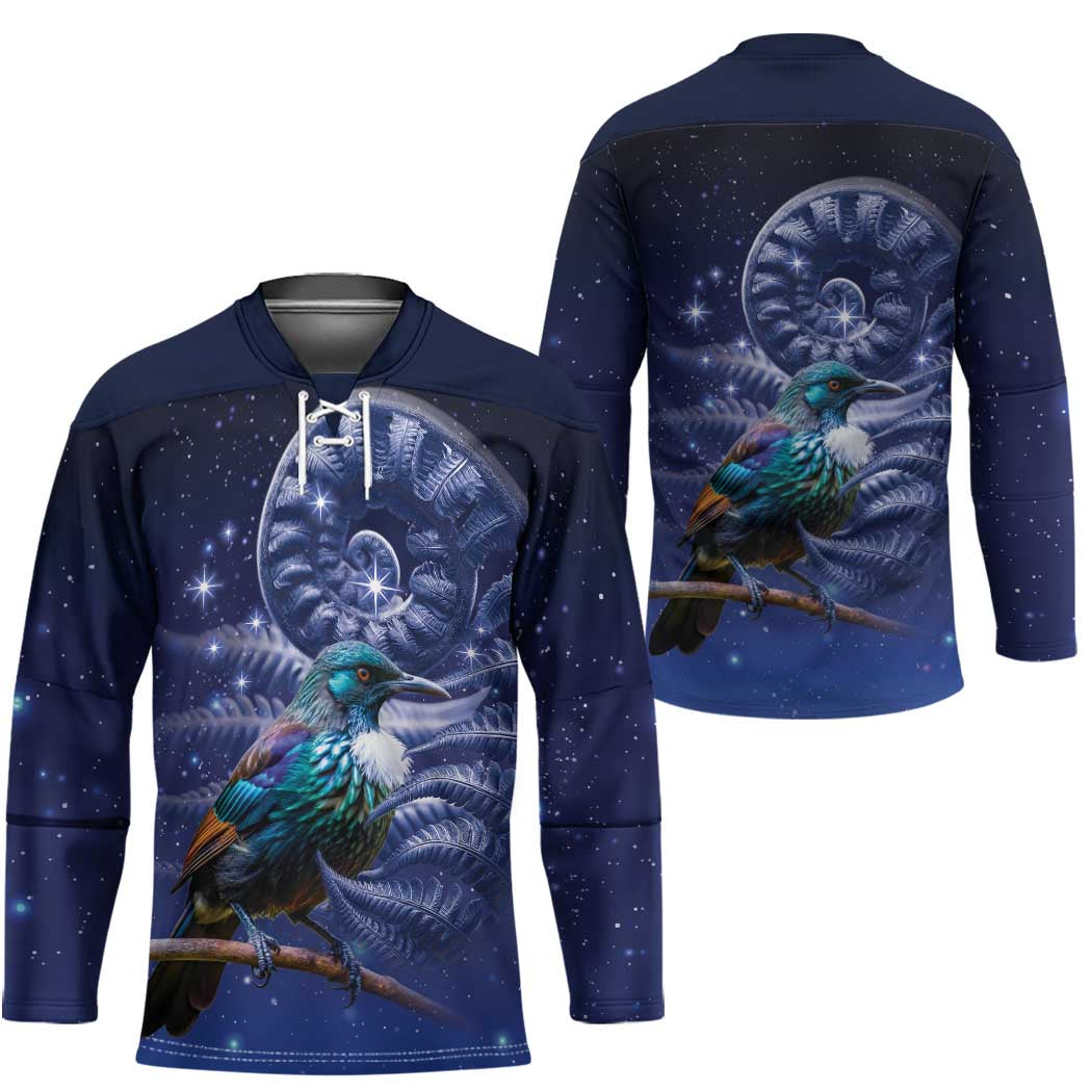 Tui Bird Matariki Galaxy Hockey Jersey Koru Silver Fern Aotearoa