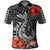 Hawaii Fish Hook Polo Shirt Polynesian Vintage Vibes LT9 Black - Polynesian Pride
