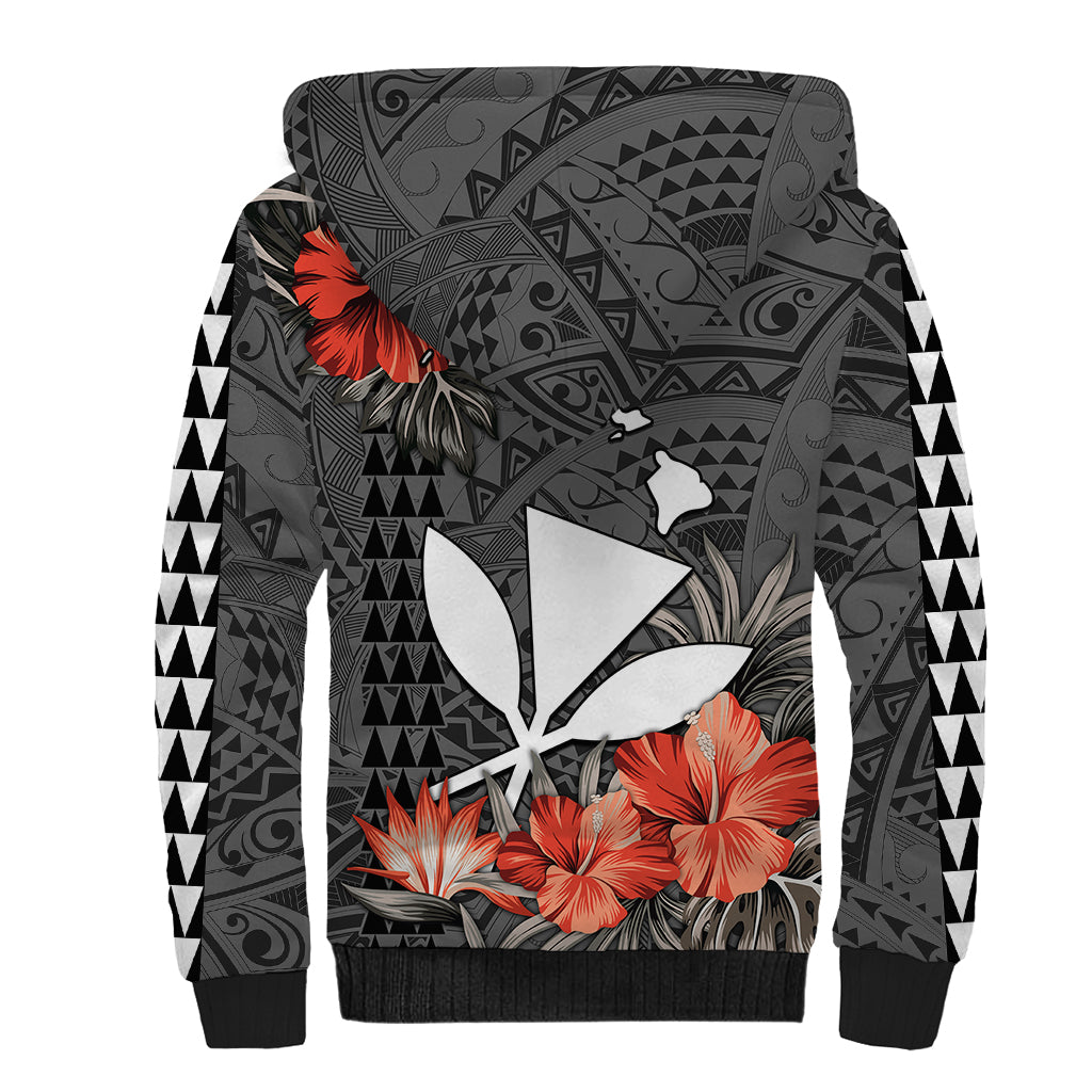 Hawaii Kanaka Maoli Sherpa Hoodie Polynesian Vintage Vibes LT9 - Polynesian Pride