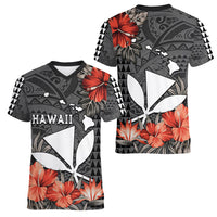 Hawaii Kanaka Maoli Women V Neck T Shirt Polynesian Vintage Vibes LT9 - Polynesian Pride