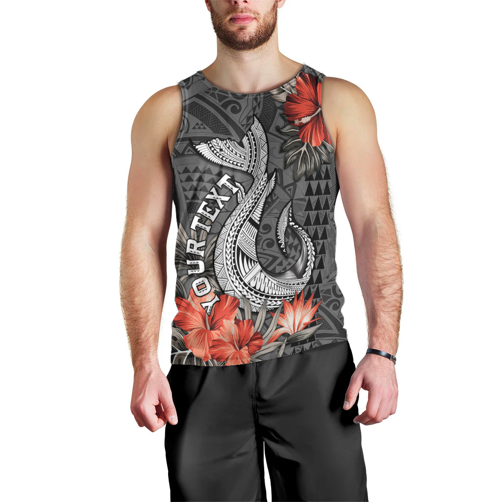 Personalised Hawaii Fish Hook Men Tank Top Polynesian Vintage Vibes LT9 - Polynesian Pride