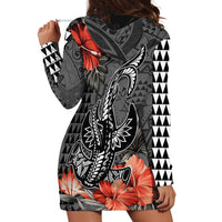 Personalised Hawaii Hammerhead Shark Hoodie Dress Polynesian Vintage Vibes LT9 - Polynesian Pride