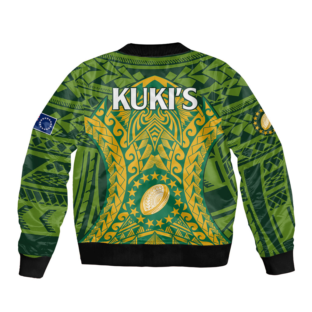 Cook Islands Rugby Bomber Jacket Kukis Athletic Style LT9 - Polynesian Pride