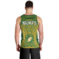 Cook Islands Rugby Men Tank Top Kukis Athletic Style LT9 - Polynesian Pride