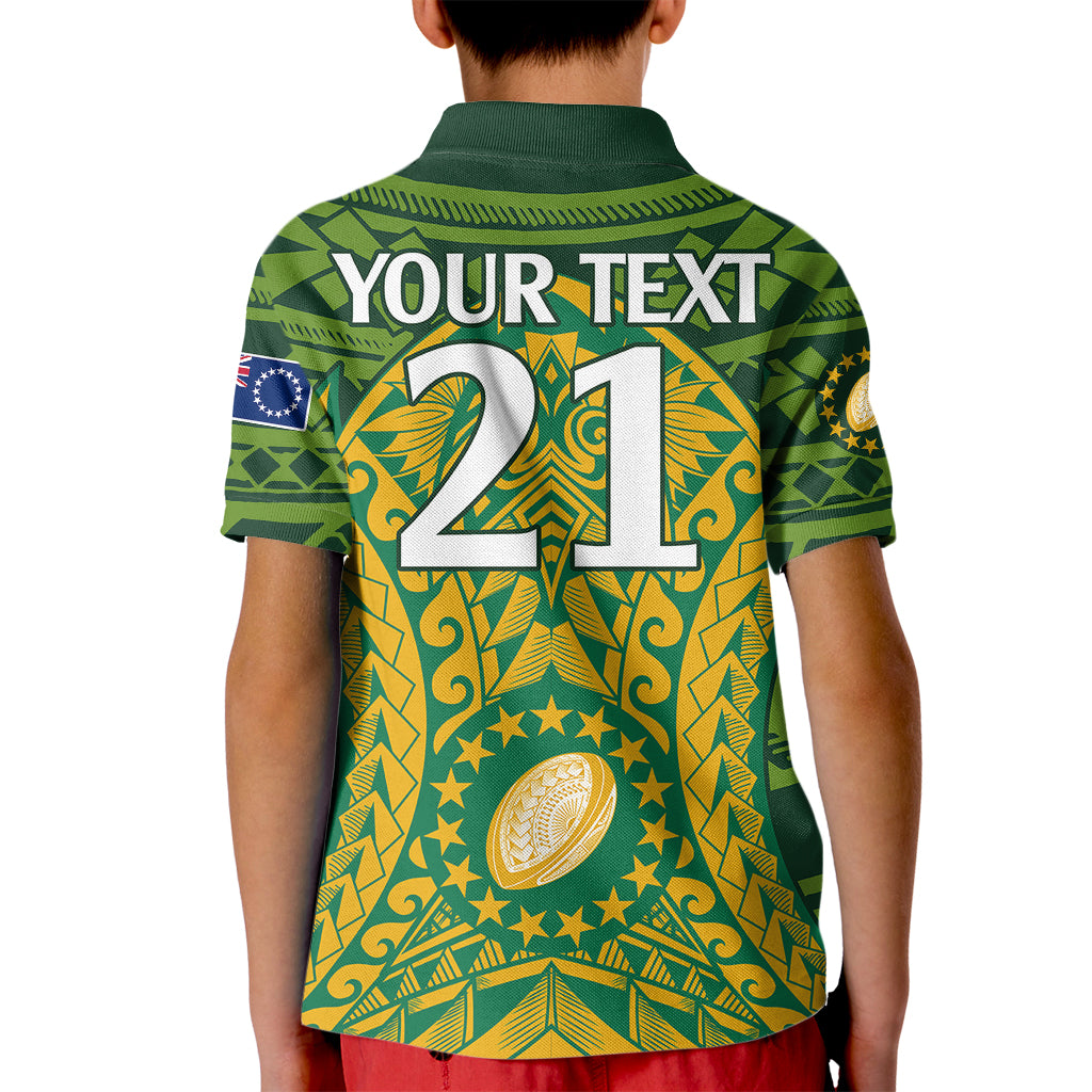 Personalised Cook Islands Rugby Kid Polo Shirt Kukis Athletic Style LT9 - Polynesian Pride