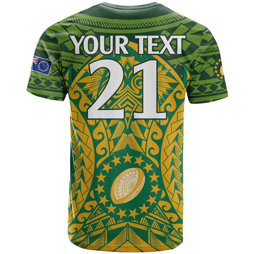 Custom Cook Islands Rugby T Shirt Kukis Athletic Style LT9 - Polynesian Pride