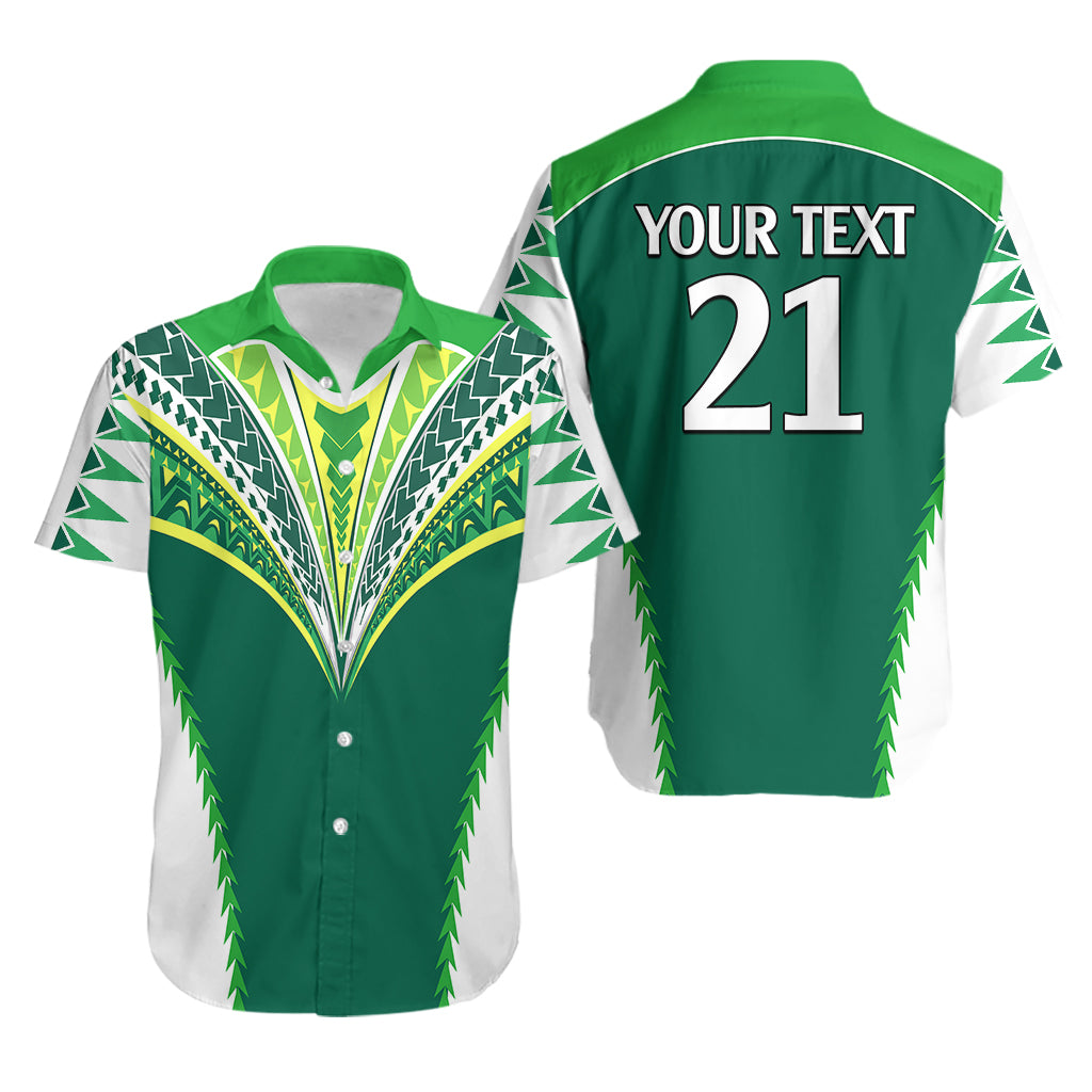 Personalised Polynesian Pride Cook Islands Rugby Hawaiian Shirt No1 LT9 - Polynesian Pride