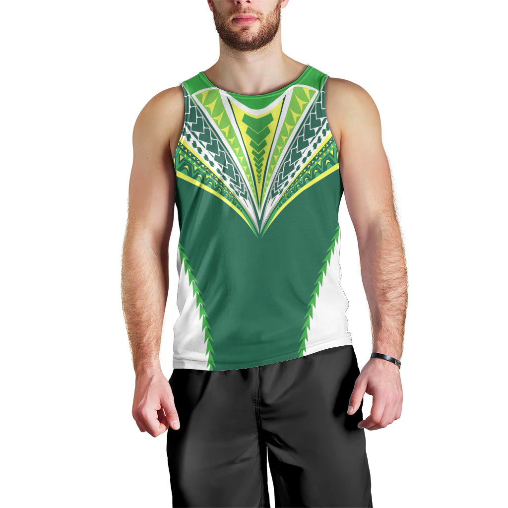 Personalised Polynesian Pride Cook Islands Rugby Men Tank Top No1 LT9 - Polynesian Pride