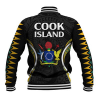 Polynesian Pride Cook Islands Baseball Jacket Tribal Wave Style LT9 - Polynesian Pride