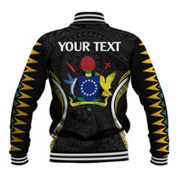Personalised Polynesian Pride Cook Islands Baseball Jacket Tribal Wave Style LT9 - Polynesian Pride