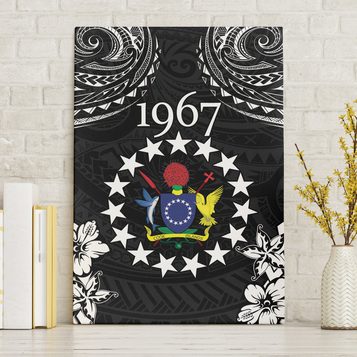 Cook Islands Ra o te Ui Ariki Est 1967 Canvas Wall Art