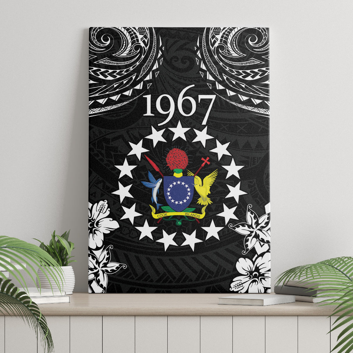 Cook Islands Ra o te Ui Ariki Est 1967 Canvas Wall Art