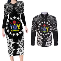 Cook Islands Ra o te Ui Ariki Est 1967 Couples Matching Long Sleeve Bodycon Dress and Long Sleeve Button Shirt
