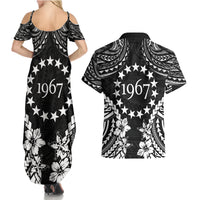 Cook Islands Ra o te Ui Ariki Est 1967 Couples Matching Summer Maxi Dress and Hawaiian Shirt