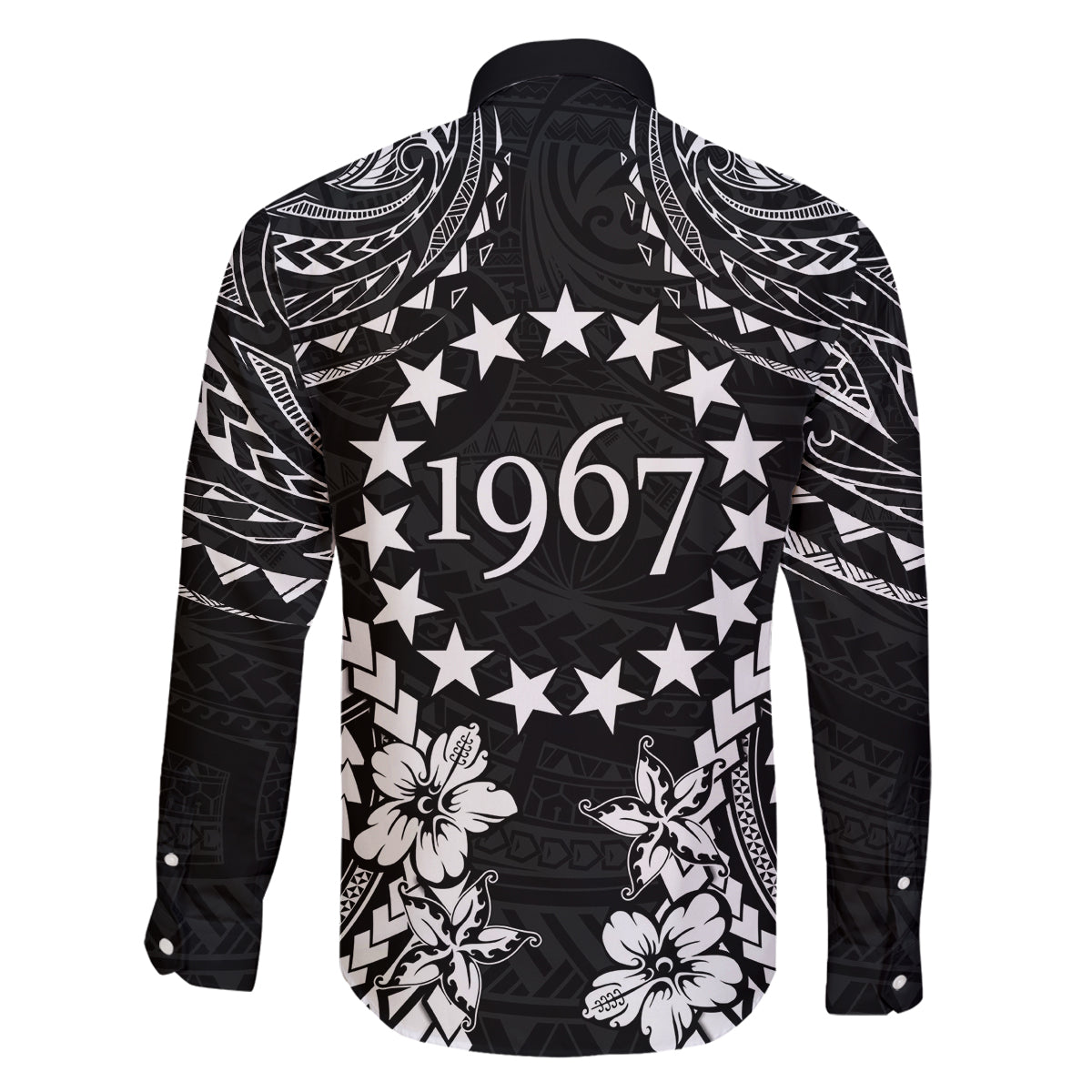 Cook Islands Ra o te Ui Ariki Est 1967 Family Matching Long Sleeve Bodycon Dress and Hawaiian Shirt