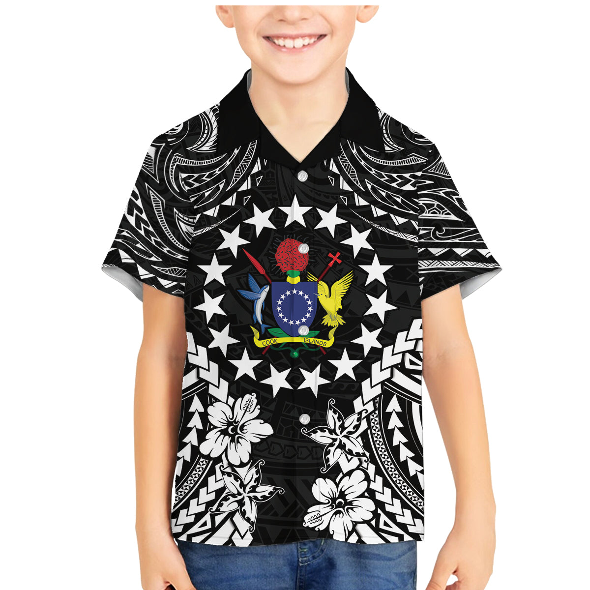 Cook Islands Ra o te Ui Ariki Est 1967 Family Matching Mermaid Dress and Hawaiian Shirt