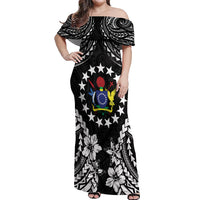 Cook Islands Ra o te Ui Ariki Est 1967 Off Shoulder Maxi Dress