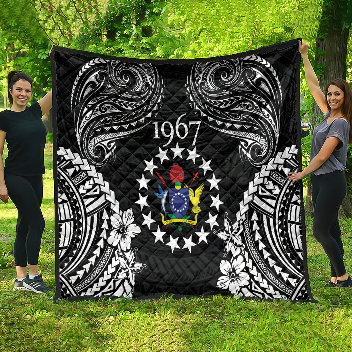 Cook Islands Ra o te Ui Ariki Est 1967 Quilt