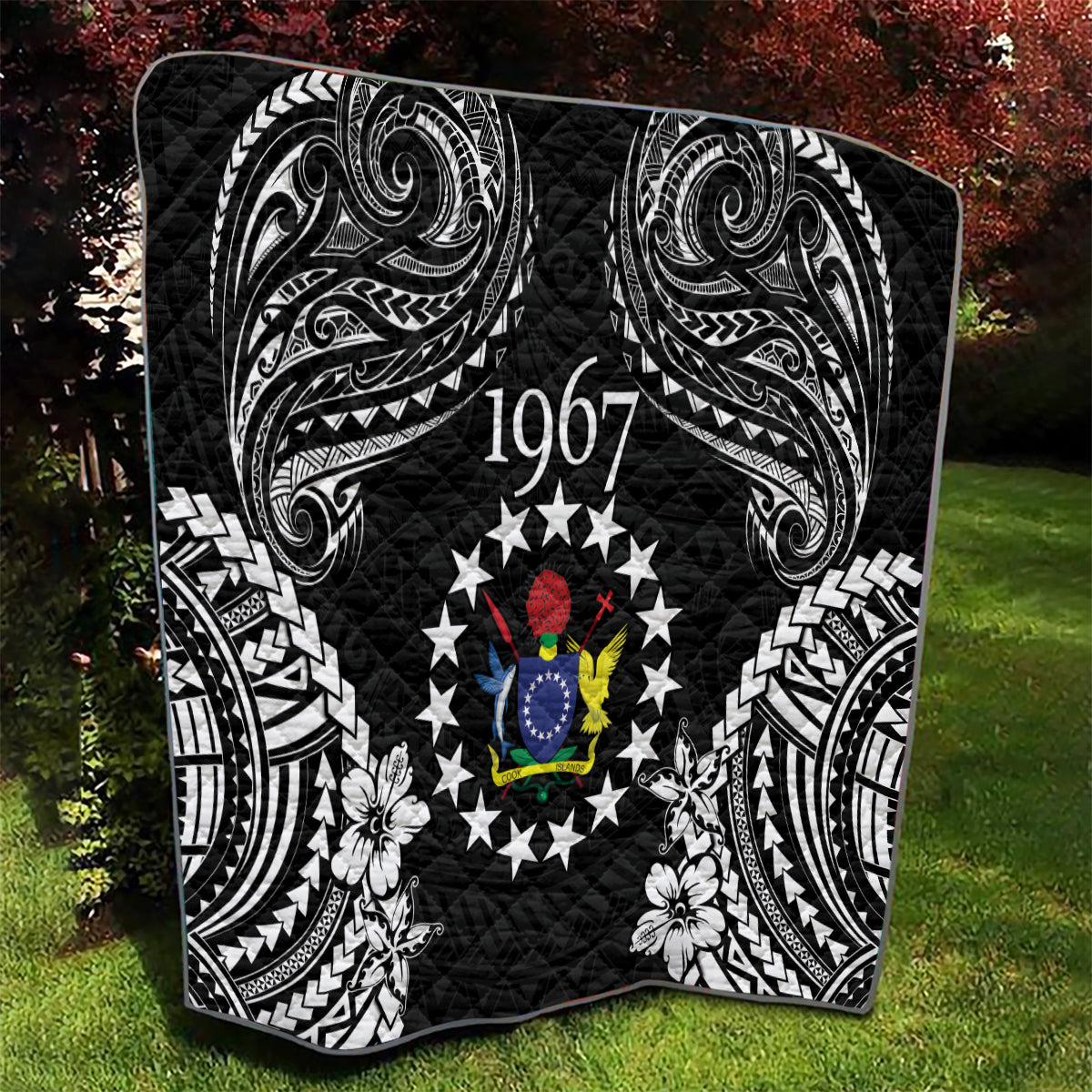 Cook Islands Ra o te Ui Ariki Est 1967 Quilt