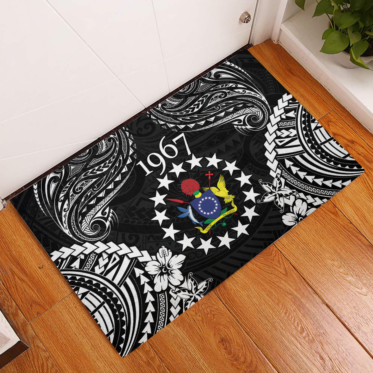 Cook Islands Ra o te Ui Ariki Est 1967 Rubber Doormat