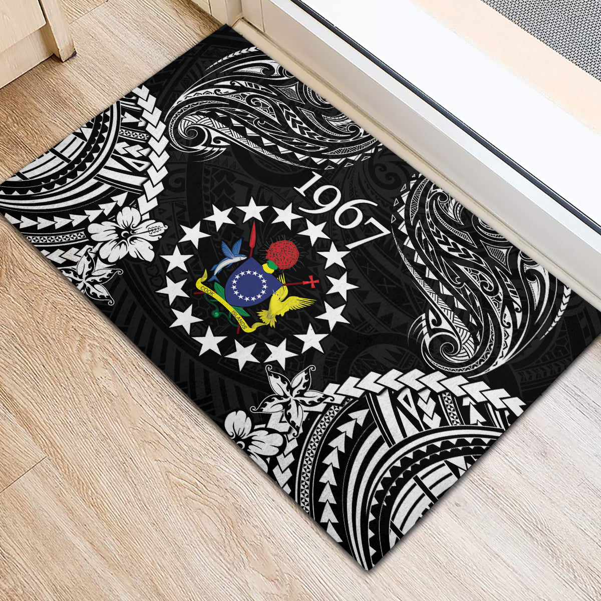 Cook Islands Ra o te Ui Ariki Est 1967 Rubber Doormat