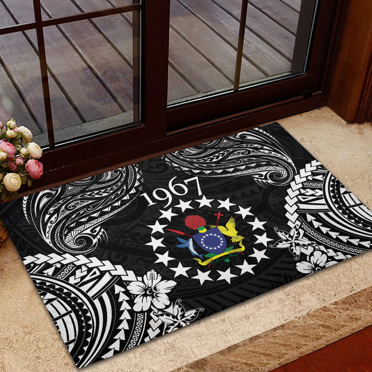 Cook Islands Ra o te Ui Ariki Est 1967 Rubber Doormat