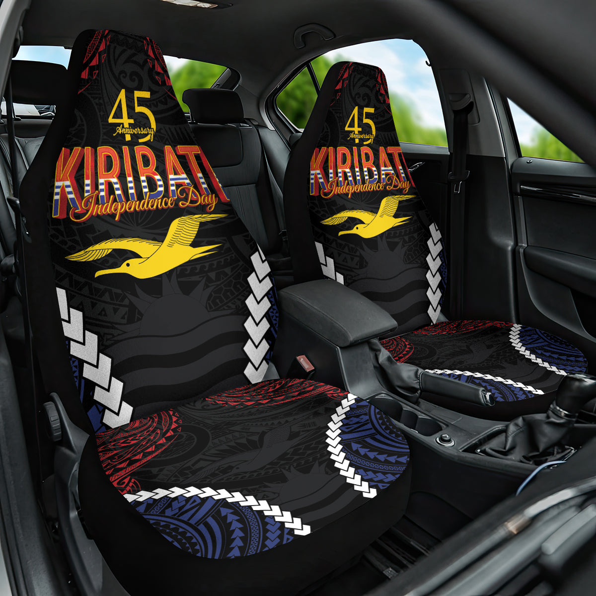 Kiribati 45th Anniversary Independence Day Car Seat Cover Since 1979