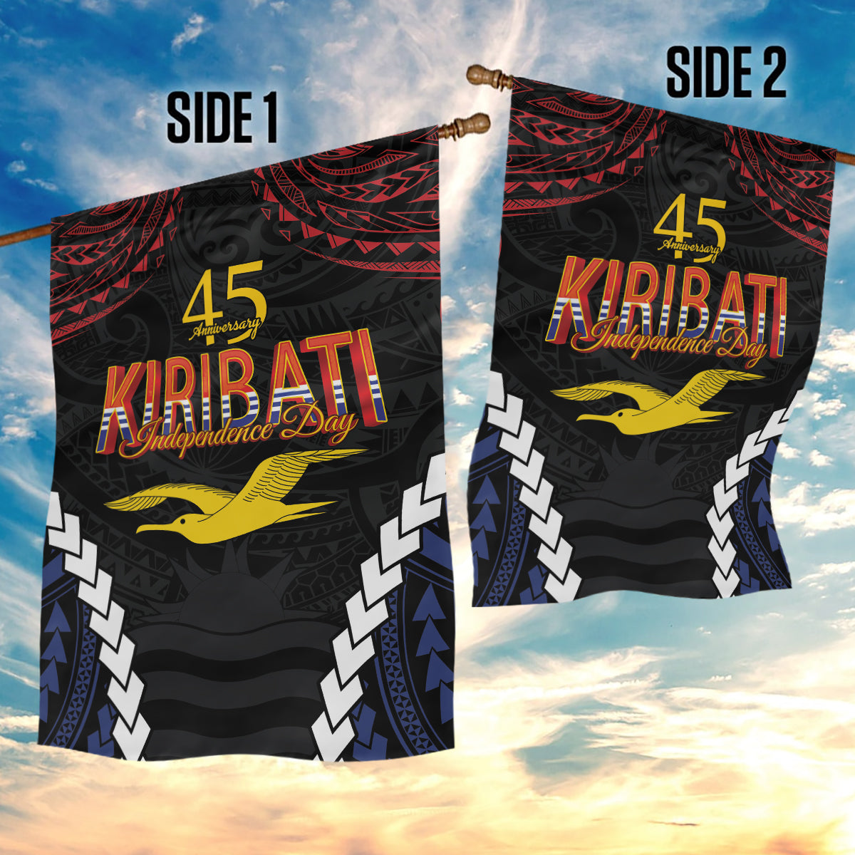Kiribati 45th Anniversary Independence Day Garden Flag Since 1979