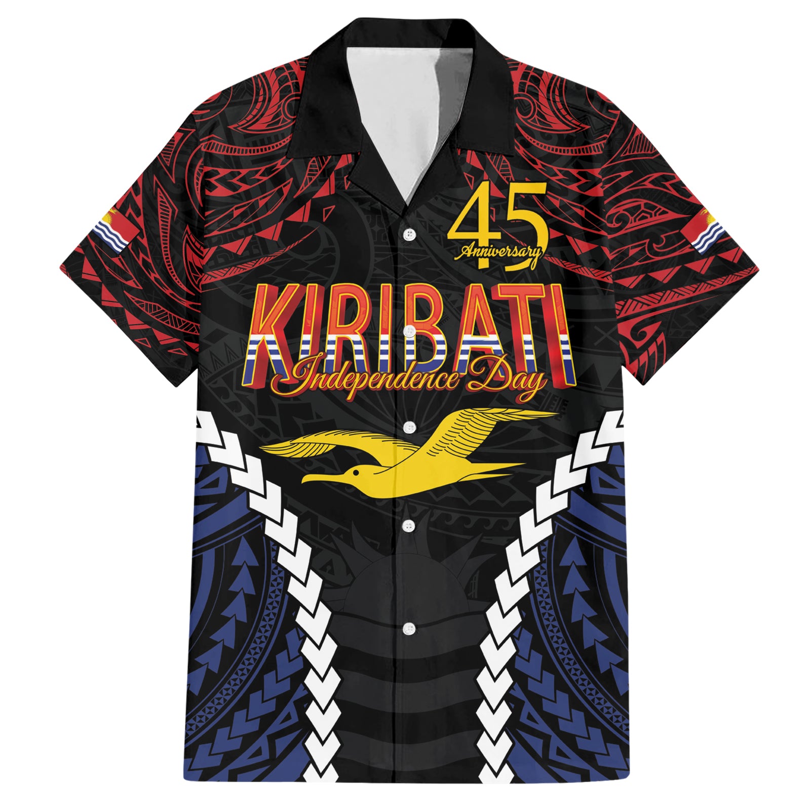 Kiribati 45th Anniversary Independence Day Hawaiian Shirt Since 1979