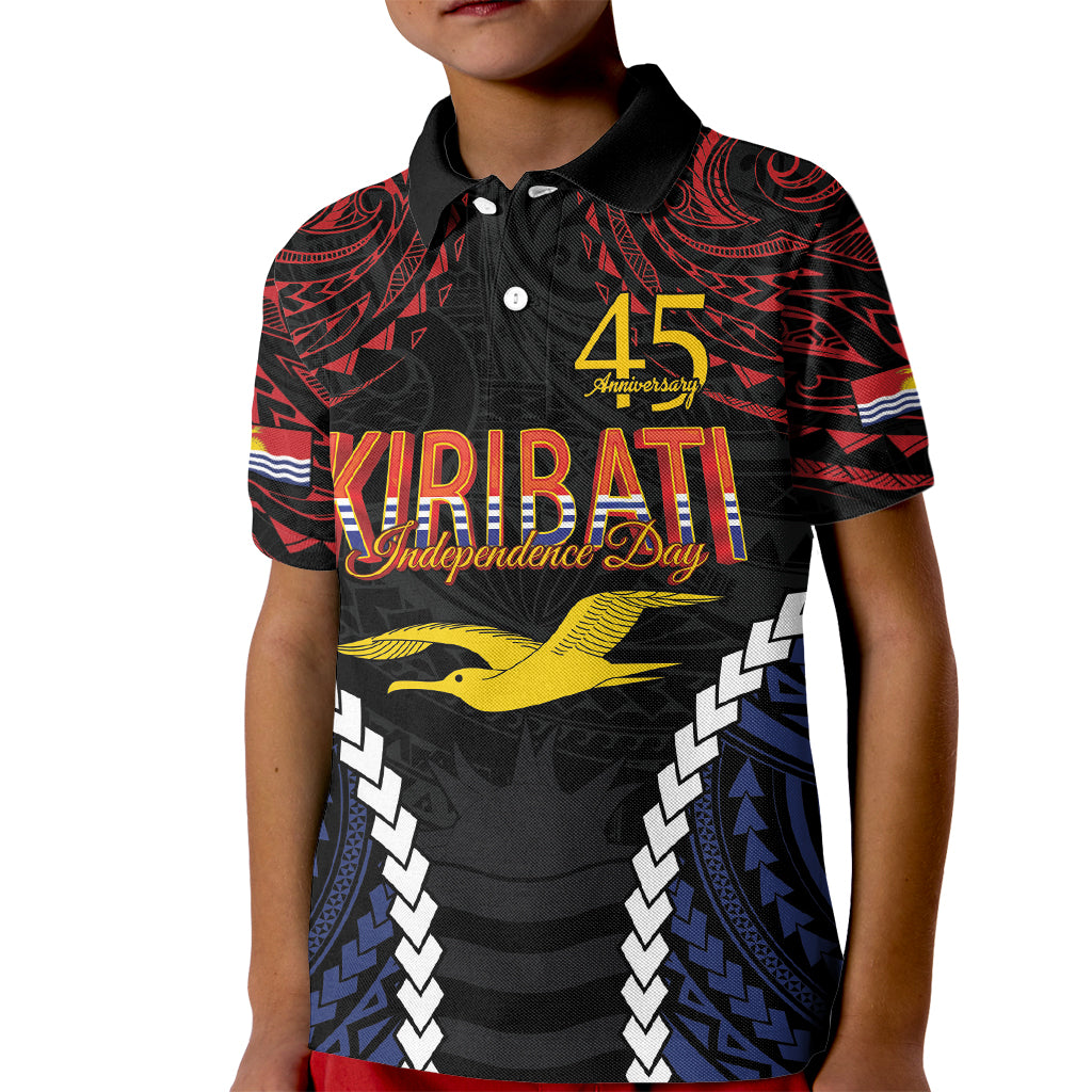 Kiribati 45th Anniversary Independence Day Kid Polo Shirt Since 1979