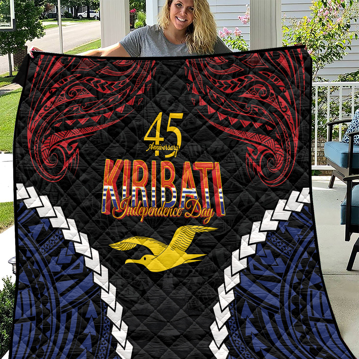 Kiribati 45th Anniversary Independence Day Quilt Since 1979