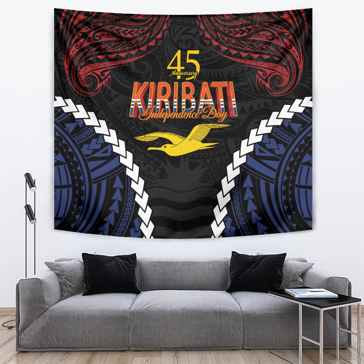 Kiribati 45th Anniversary Independence Day Tapestry Since 1979