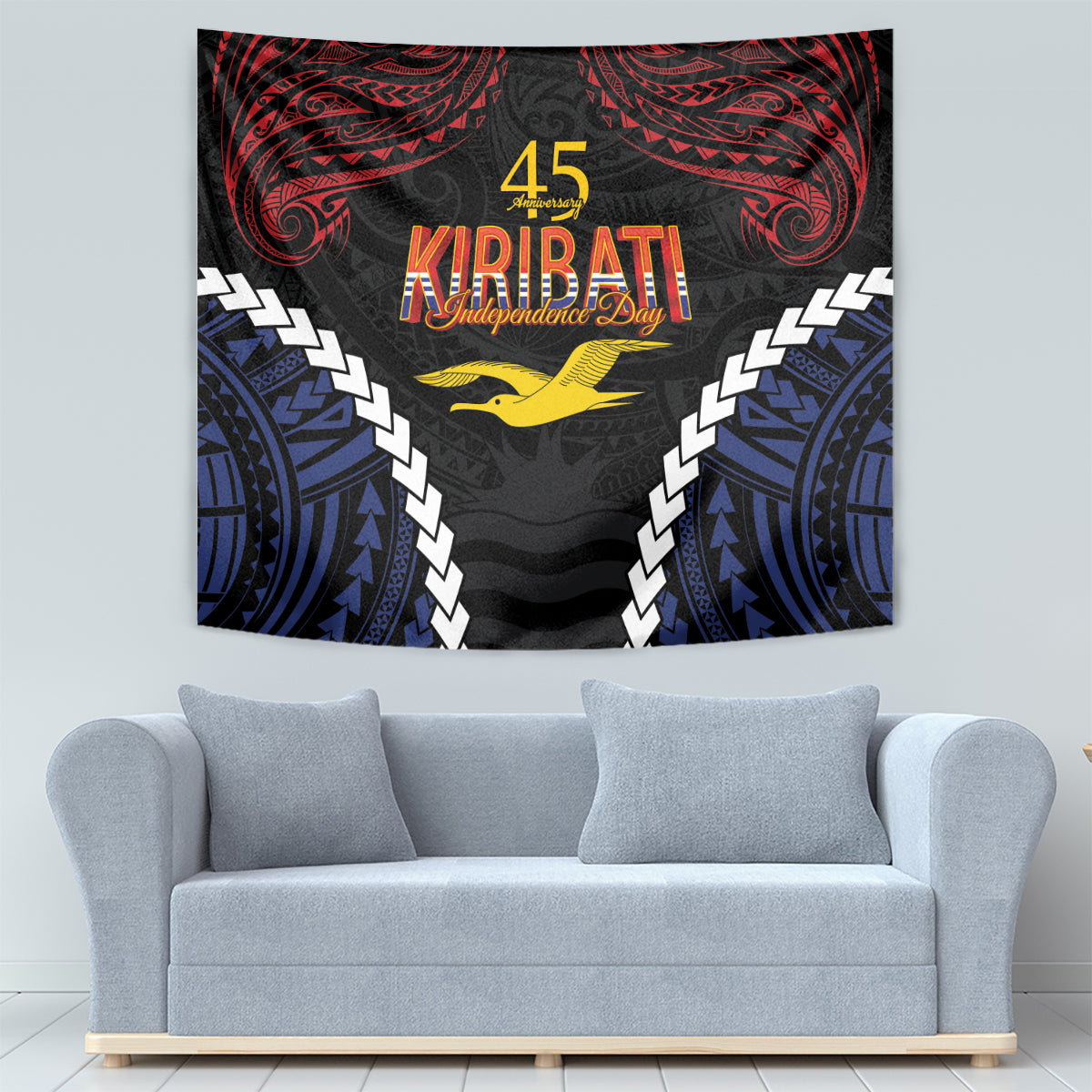 Kiribati 45th Anniversary Independence Day Tapestry Since 1979