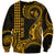 Custom King Kamehameha Day Hawaii Sweatshirt Paradise of the Pacific Tribal Kakau - Gold LT9 Unisex Gold - Polynesian Pride