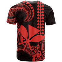 Custom King Kamehameha Day Hawaii T Shirt Paradise of the Pacific Tribal Kakau Red LT9 - Polynesian Pride