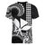 Custom King Kamehameha Day Hawaii Women V Neck T Shirt Paradise of the Pacific Tribal Kakau - White LT9 - Polynesian Pride