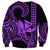 King Kamehameha Day Hawaii Sweatshirt Paradise of the Pacific Tribal Kakau with Kanaka Maoli - Purple LT9 - Polynesian Pride