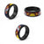 Flag of Kiribati Polynesian Pattern Spinner Ring Est 1979 With Tropical Flowers - Polynesian Pride