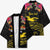 Kiribati Independence Day Personalised Kimono Gold Frigatebird with Polynesian Pattern - Polynesian Pride