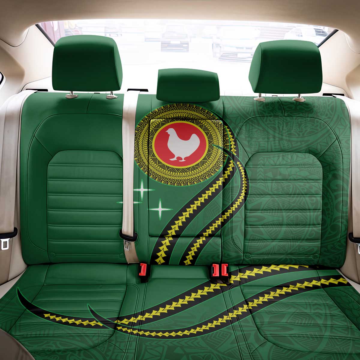 Manua Islands Polynesian Style Back Car Seat Cover