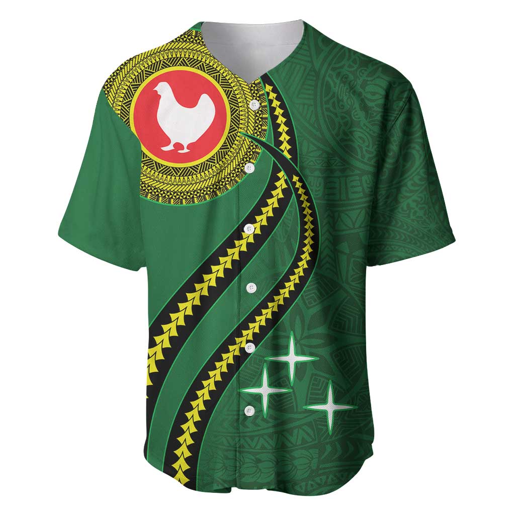Manua Islands Polynesian Style Baseball Jersey