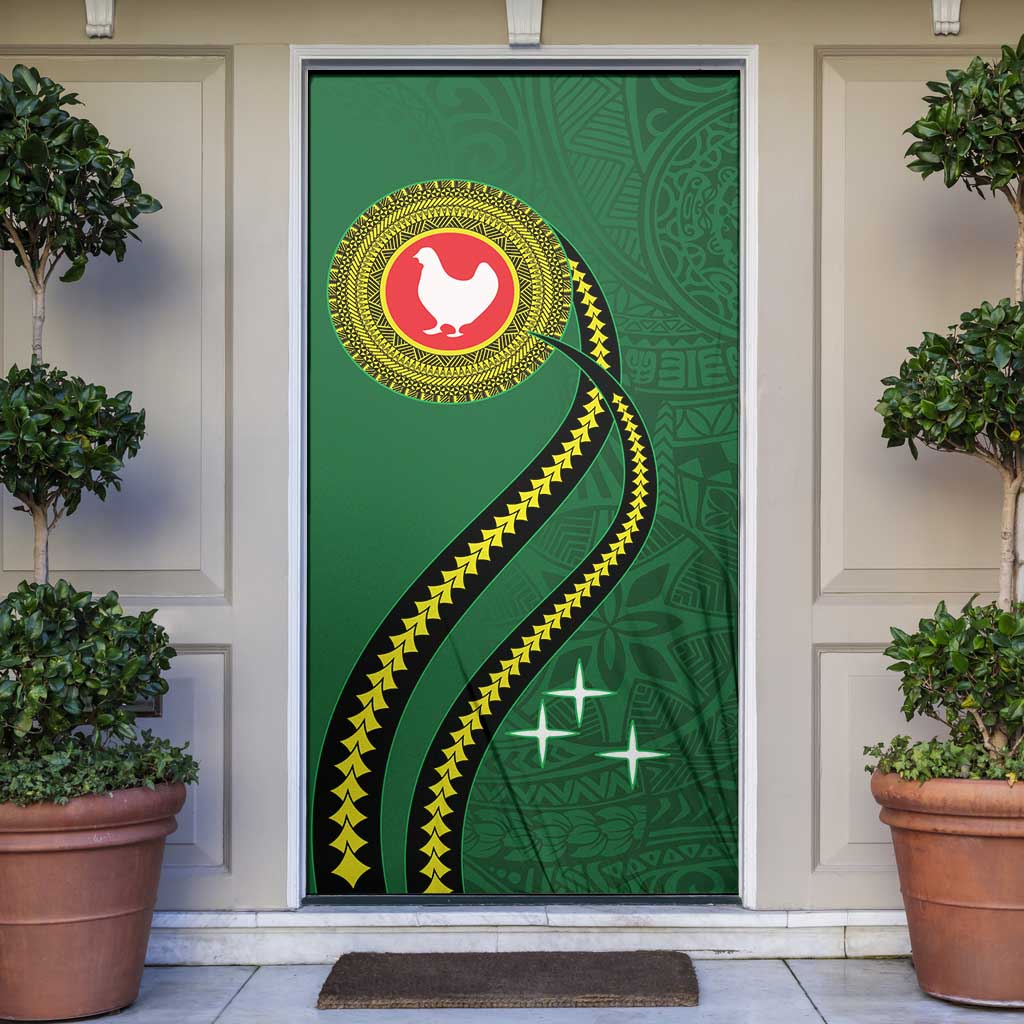 Manua Islands Polynesian Style Door Cover - Polynesian Pride