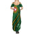Manua Islands Polynesian Style Family Matching Summer Maxi Dress and Hawaiian Shirt