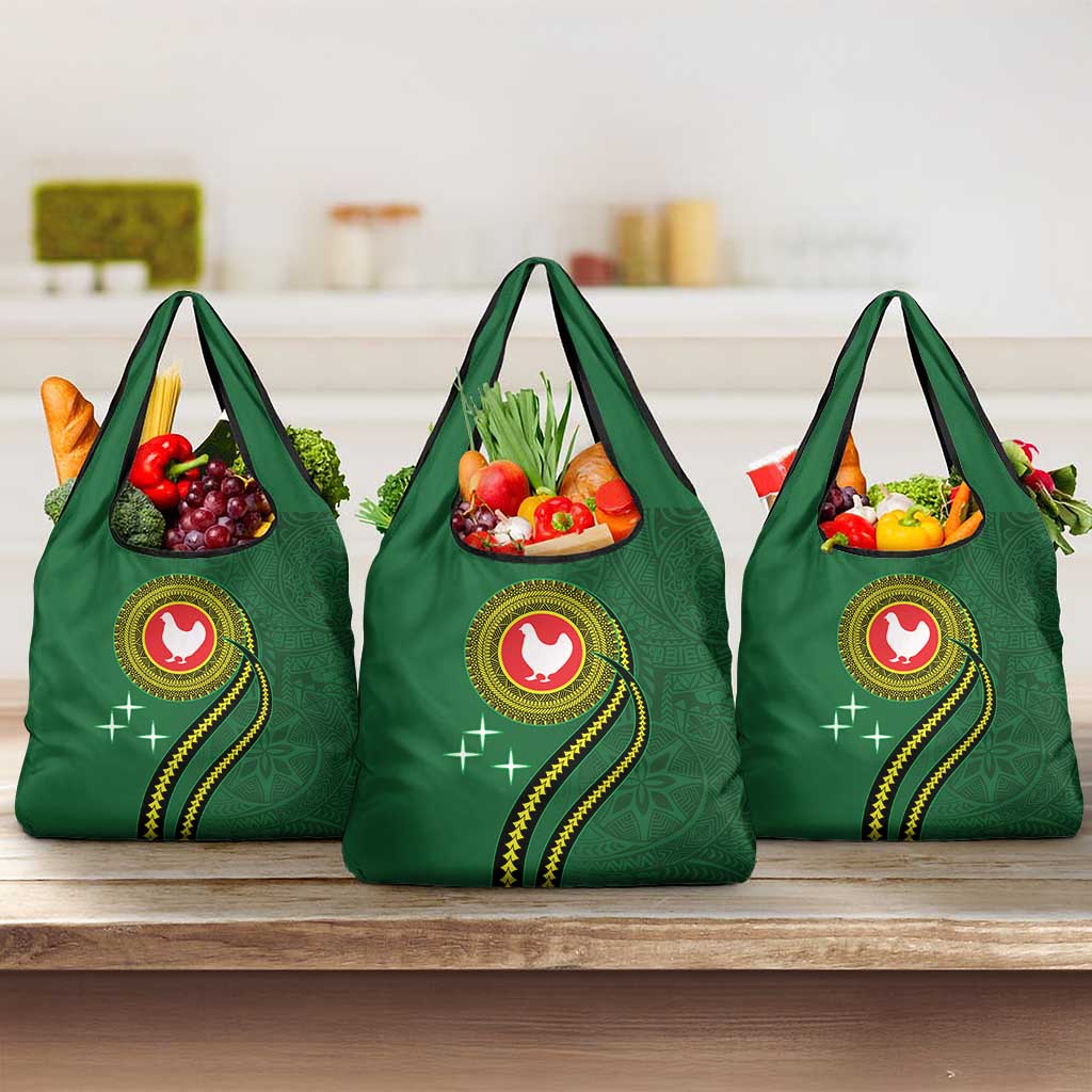 Manua Islands Polynesian Style Grocery Bag