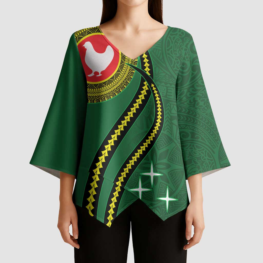 Manua Islands Polynesian Style Kimono Sleeve Blouse - Polynesian Pride