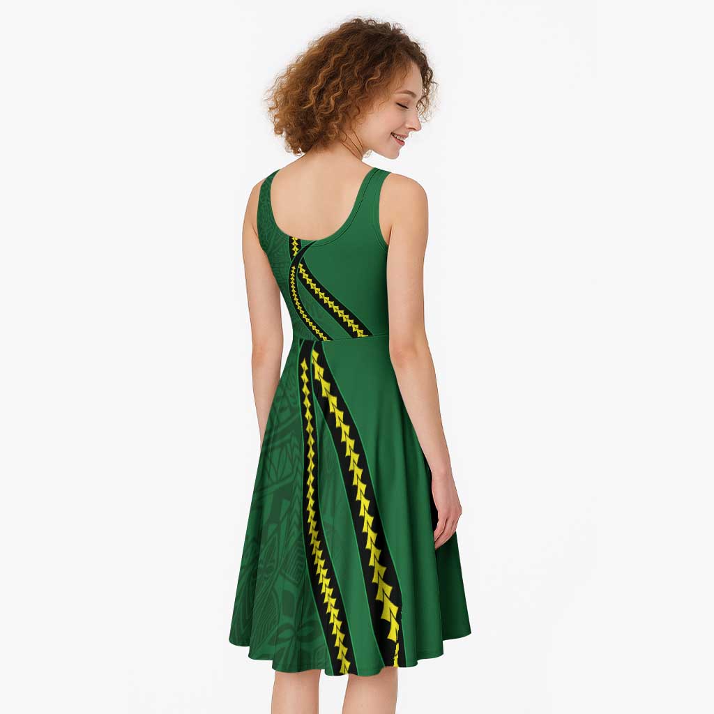 Manua Islands Polynesian Style Midi Dress - Polynesian Pride