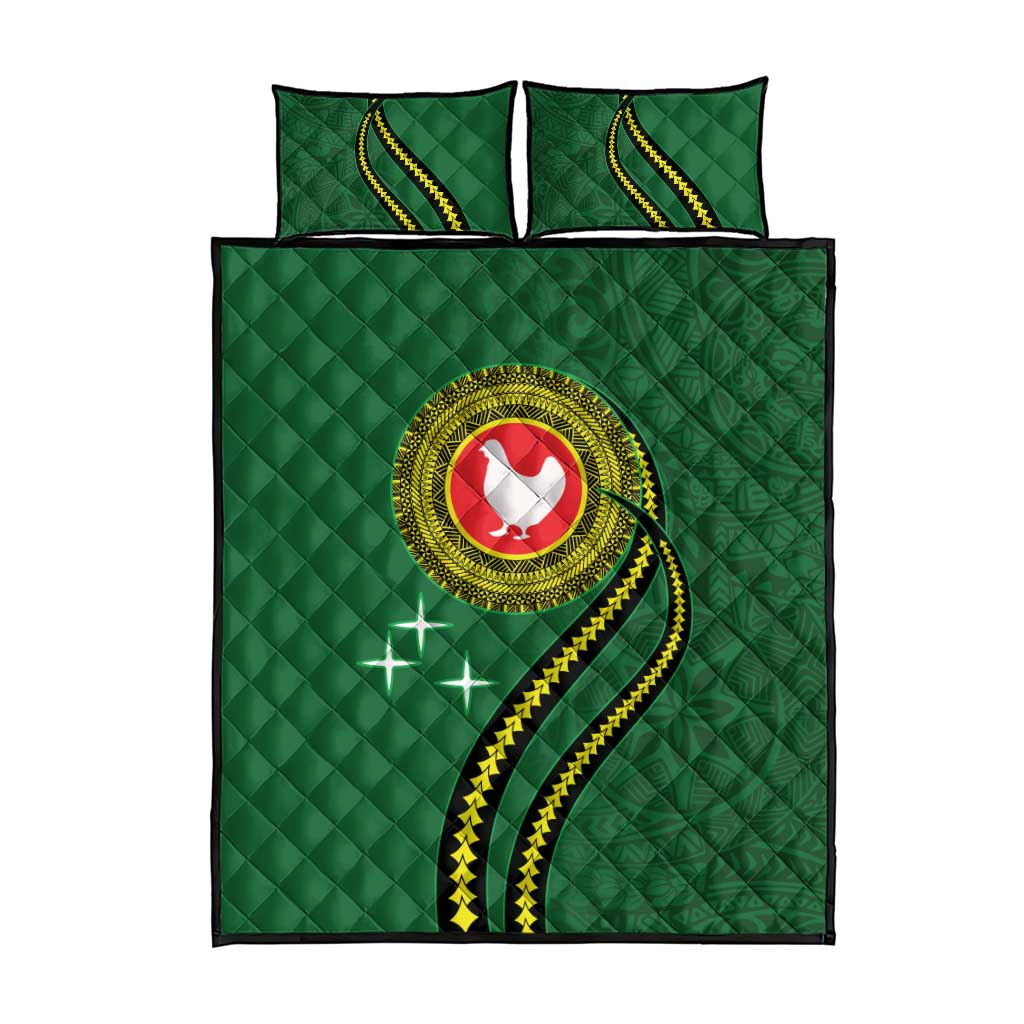 Manua Islands Polynesian Style Quilt Bed Set