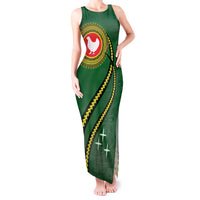 Manua Islands Polynesian Style Tank Maxi Dress