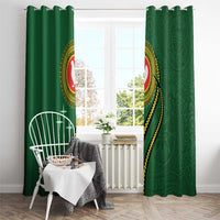Manua Islands Polynesian Style Window Curtain